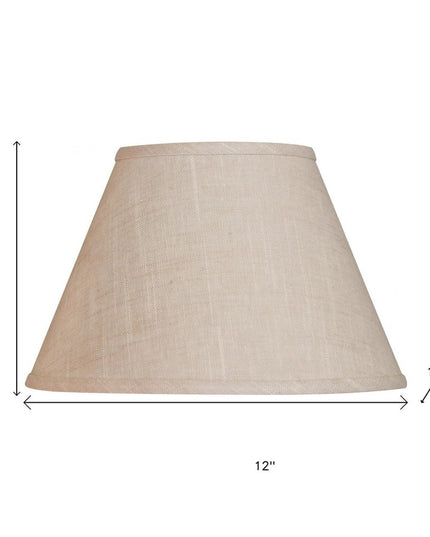 Light Yellow Linen Empire Lamp Shade