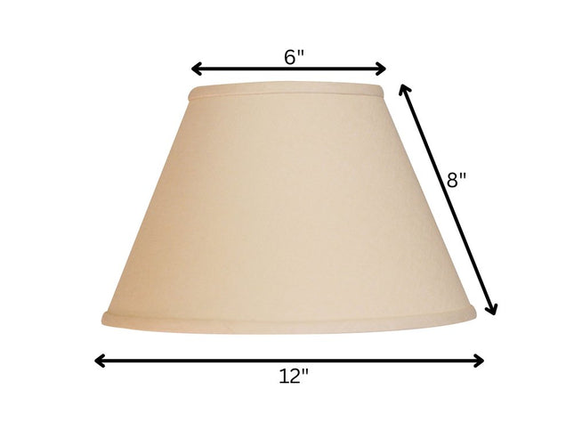 Beige Linen Empire Lamp Shade