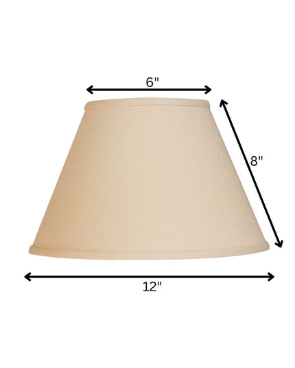 Beige Linen Empire Lamp Shade