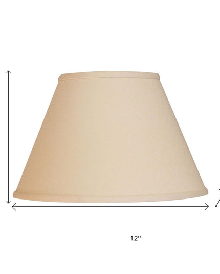 Beige Linen Empire Lamp Shade