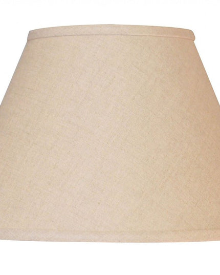 White Linen Empire Lamp Shade