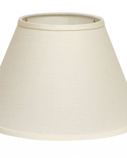 White Linen Empire Lamp Shade