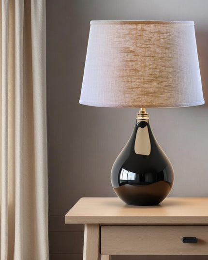 16" Light Wheat Rounded Empire Slanted Linen Lampshade