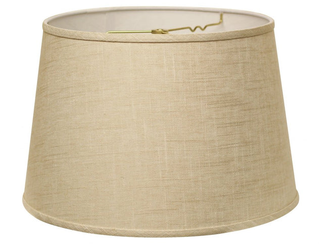 16" Light Wheat Rounded Empire Slanted Linen Lampshade