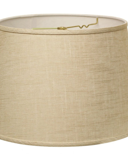 16" Light Wheat Rounded Empire Slanted Linen Lampshade