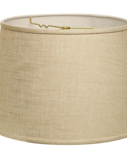 16" Light Wheat Rounded Empire Slanted Linen Lampshade