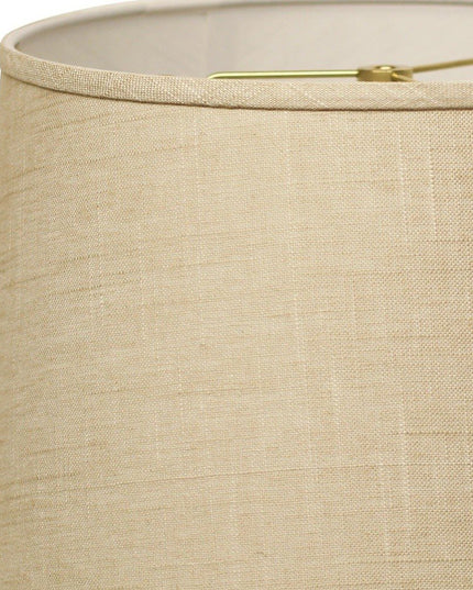 16" Light Wheat Rounded Empire Slanted Linen Lampshade