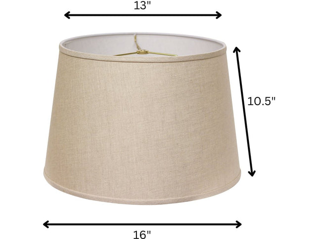 Dark Brown Linen Empire Lamp Shade