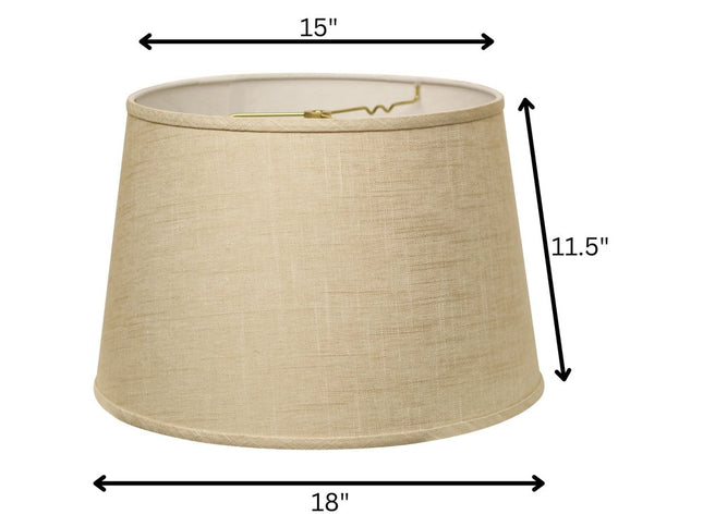 Light Yellow Linen Empire Lamp Shade