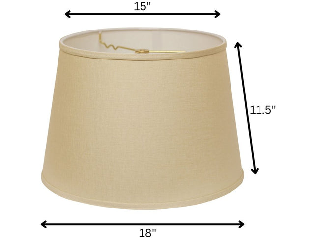 Beige Linen Empire Lamp Shade