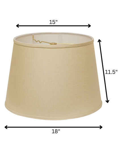 Beige Linen Empire Lamp Shade