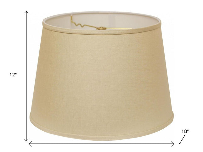 Beige Linen Empire Lamp Shade