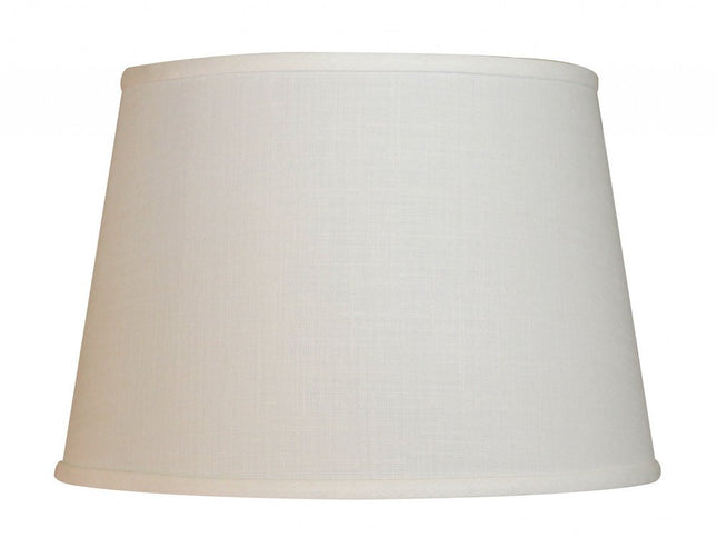 White Linen Empire Lamp Shade