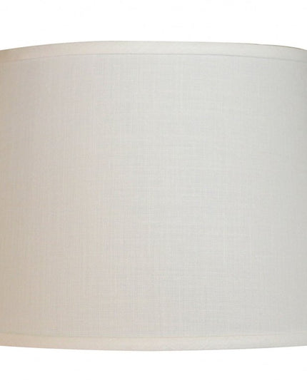 White Linen Empire Lamp Shade