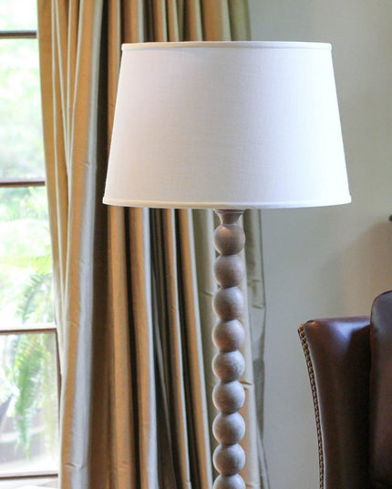 White Linen Empire Lamp Shade