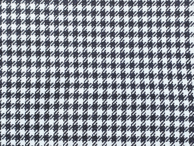 Set Of Two 18" X 18" White And Black Houndstooth Zippered Handmade Polyester Throw Pillow