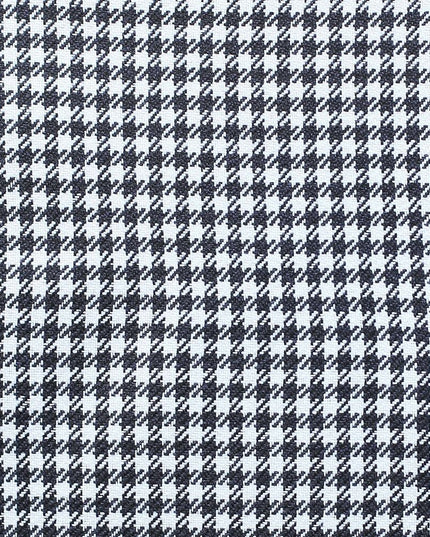 Set Of Two 18" X 18" White And Black Houndstooth Zippered Handmade Polyester Throw Pillow