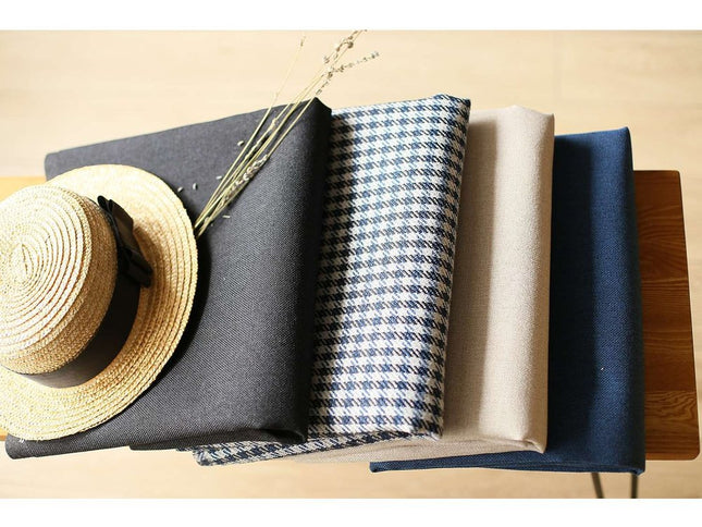 Set Of Two 18" X 18" Brown And Black Houndstooth Zippered Handmade Polyester Throw Pillow