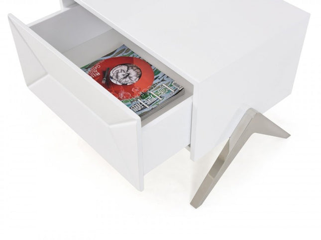 19" Wood One Drawer Nightstand