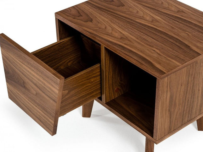 24" Wood One Drawer Nightstand