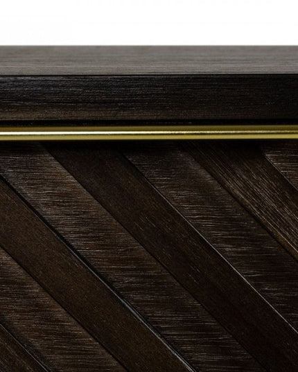 24" Solid Wood and Wood Two Drawer Nightstand