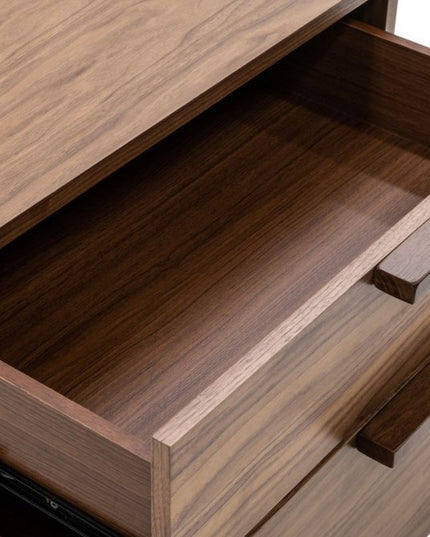 18" Wood Two Drawer Nightstand