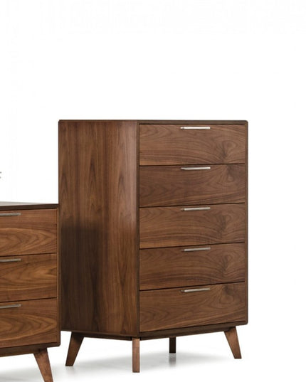 51" Brown Solid and Manufactured Wood Six Drawer Double Dresser