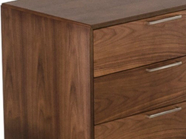 51" Brown Solid and Manufactured Wood Six Drawer Double Dresser