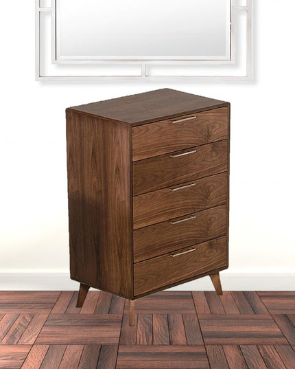 51" Brown Solid and Manufactured Wood Six Drawer Double Dresser