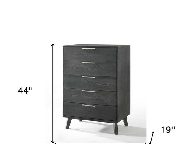 51" Grey Wash Solid Wood Six Drawer Double Dresser