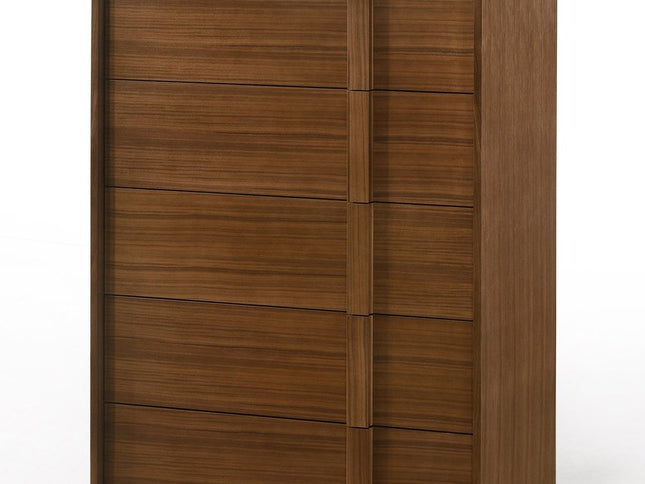 65" Walnut Solid Wood Six Drawer Double Dresser