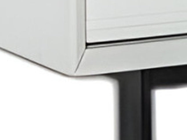 51" White Manufactured Wood Six Drawer Double Dresser