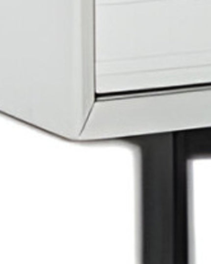 51" White Manufactured Wood Six Drawer Double Dresser