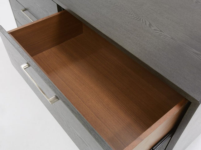 51" Grey Wash Solid Wood Six Drawer Double Dresser