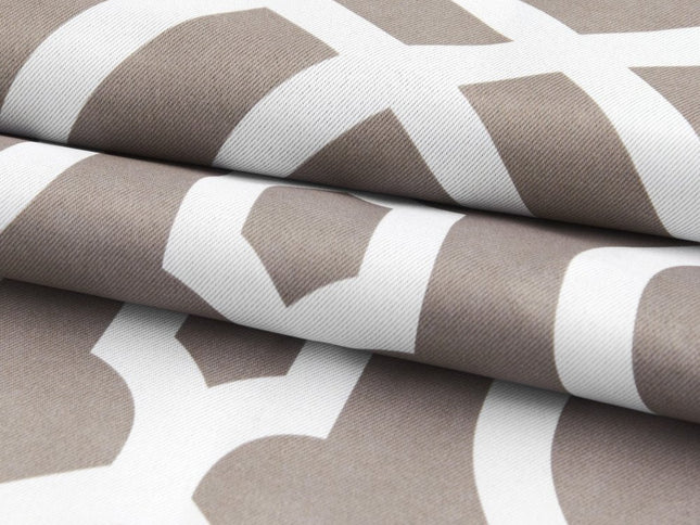 84" Taupe Trellis Black Out Window Curtain Panel