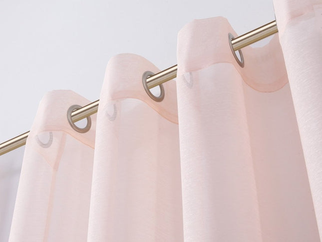 Set of Two 84"  Blush Solid Modern Window Panels