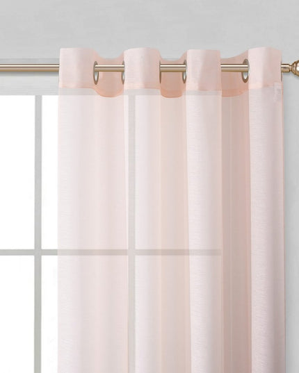 Set of Two 84"  Blush Solid Modern Window Panels