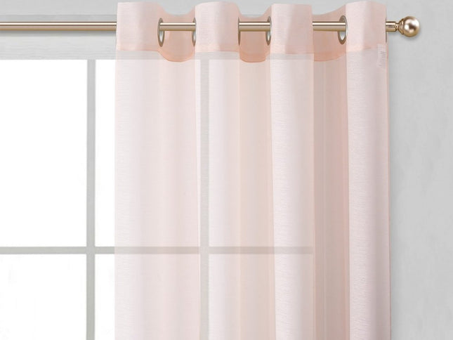 Set of Two 84"  Blush Solid Modern Window Panels