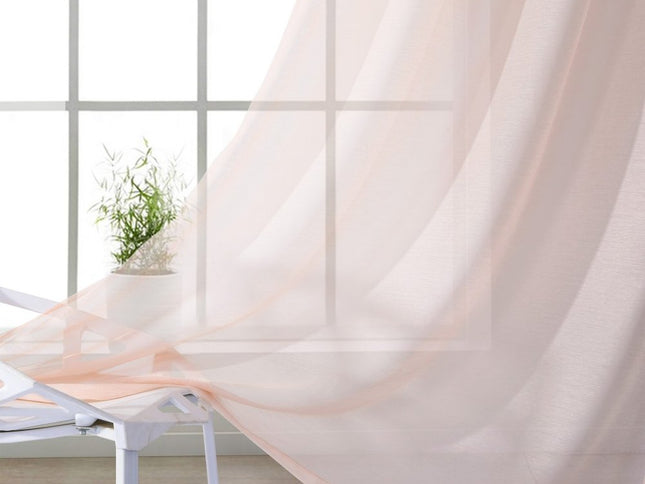 Set of Two 84"  Blush Solid Modern Window Panels