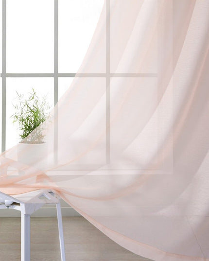 Set of Two 84"  Blush Solid Modern Window Panels