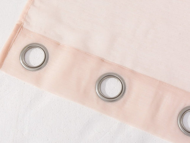 Set of Two 84"  Blush Solid Modern Window Panels