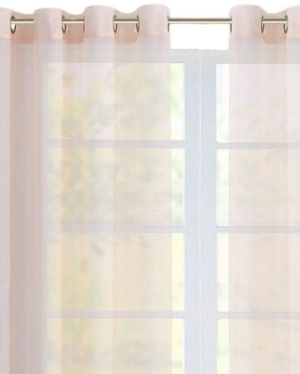 Set of Two 84"  Blush Solid Modern Window Panels