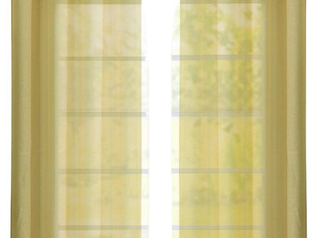 Set of Two 84"  Gold Solid Modern Window Panels
