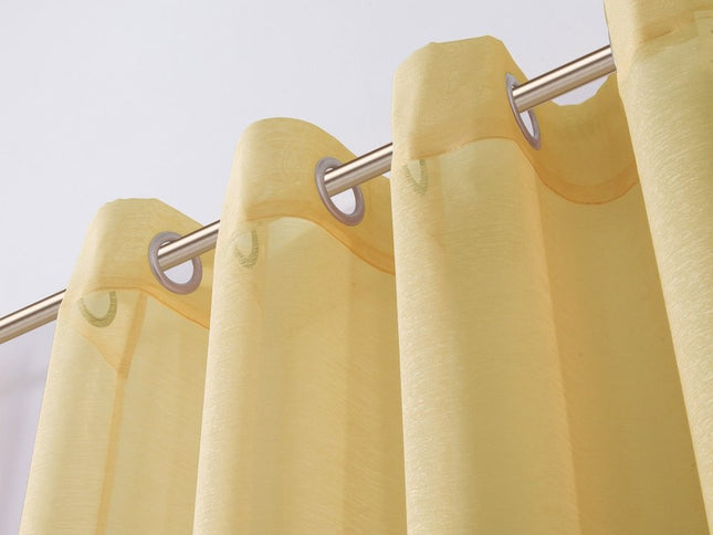 Set of Two 84"  Gold Solid Modern Window Panels