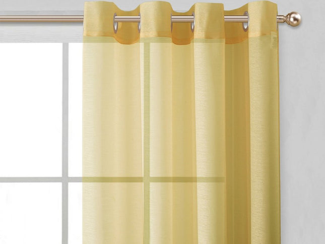 Set of Two 84"  Gold Solid Modern Window Panels