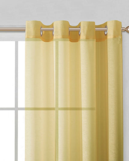 Set of Two 84"  Gold Solid Modern Window Panels