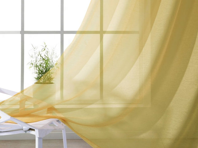 Set of Two 84"  Gold Solid Modern Window Panels