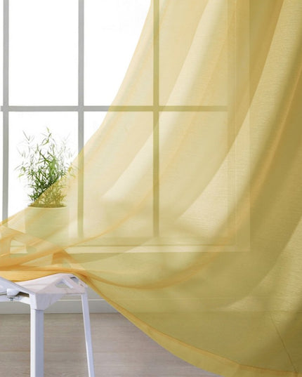 Set of Two 84"  Gold Solid Modern Window Panels