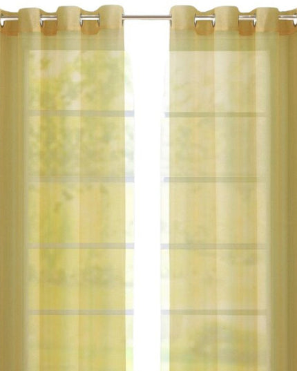 Set of Two 84"  Gold Solid Modern Window Panels
