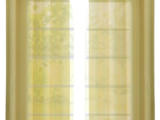 Set of Two 84"  Gold Solid Modern Window Panels